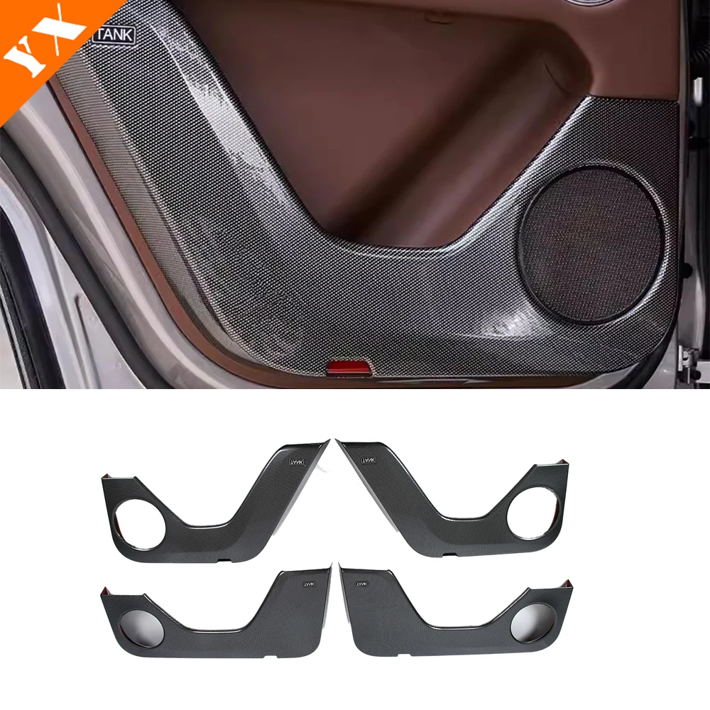 

For GWM Tank 700 hi4t Accessories 2024 2025 Car Door Anti-kick Dust-proof Audio Speaker Decor Protector Sticker Cover 4pcs
