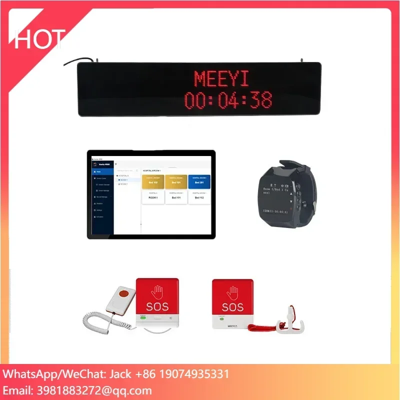 LoRa Long Range Wide-area Network Wireless Nurse Call System Wireless LoRaBee Call Bell Communication Alarm System