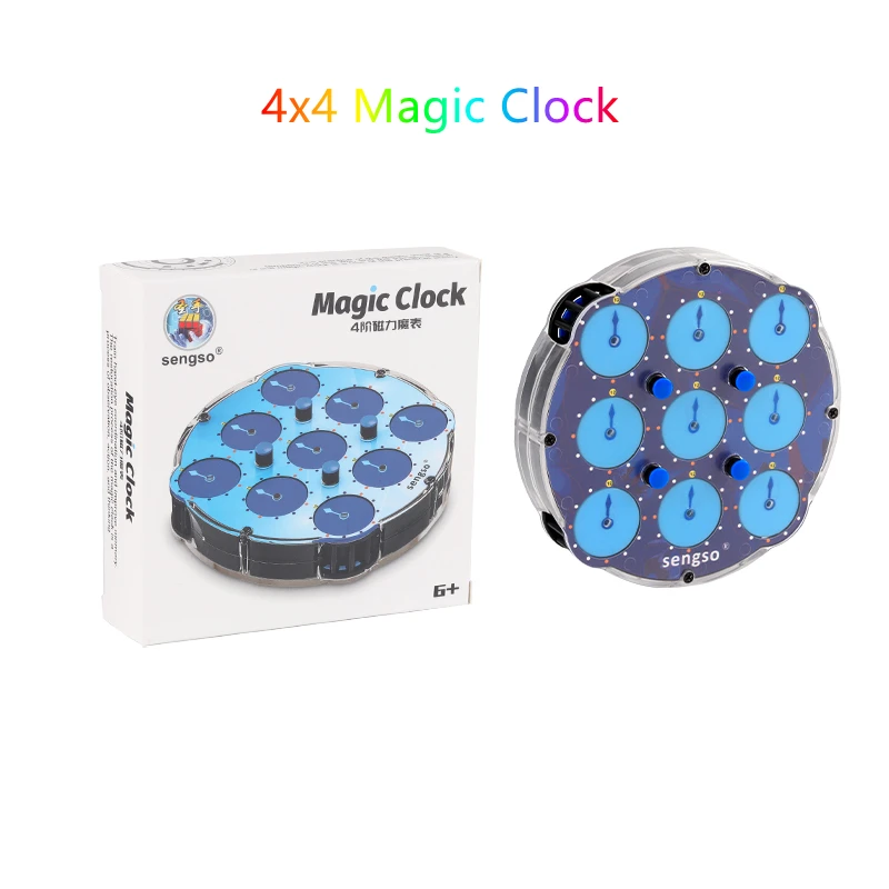 Sengso Magnétique horloge Magique 3x3x3 horloge Magique 4x4 horloge magique 5x5 Horloge Magique 3x3 cube magique horloge Magnétique Vitesse horloge cube jouet 3x3 Magnetic Magic clock 4x4 clock 5x5 clock