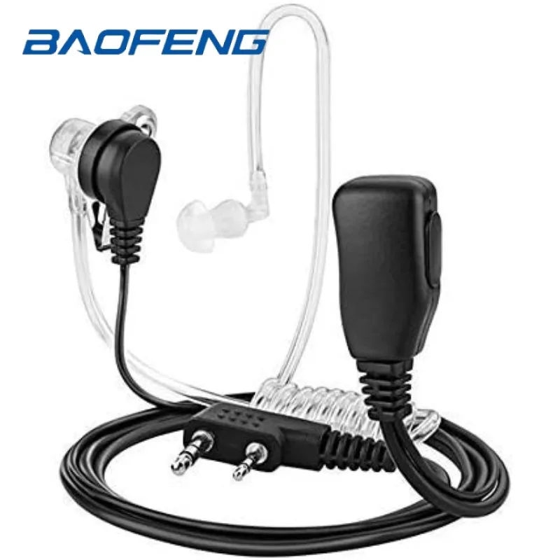 

Baofeng 2-pin Air Acoustic Tube Radio Earphone Throat Mic Air Tube Earpiece Headset for Baofeng UV5R BF-888s KENWOOD 2-Way Radio