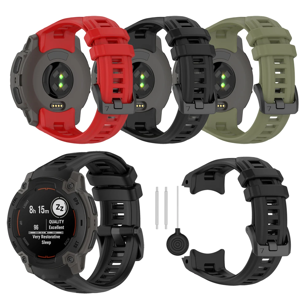 

1x силиконовый браслет спортивный ремешок для Garmin Instinct E 45 мм умные часы браслет ремень сменные ремни