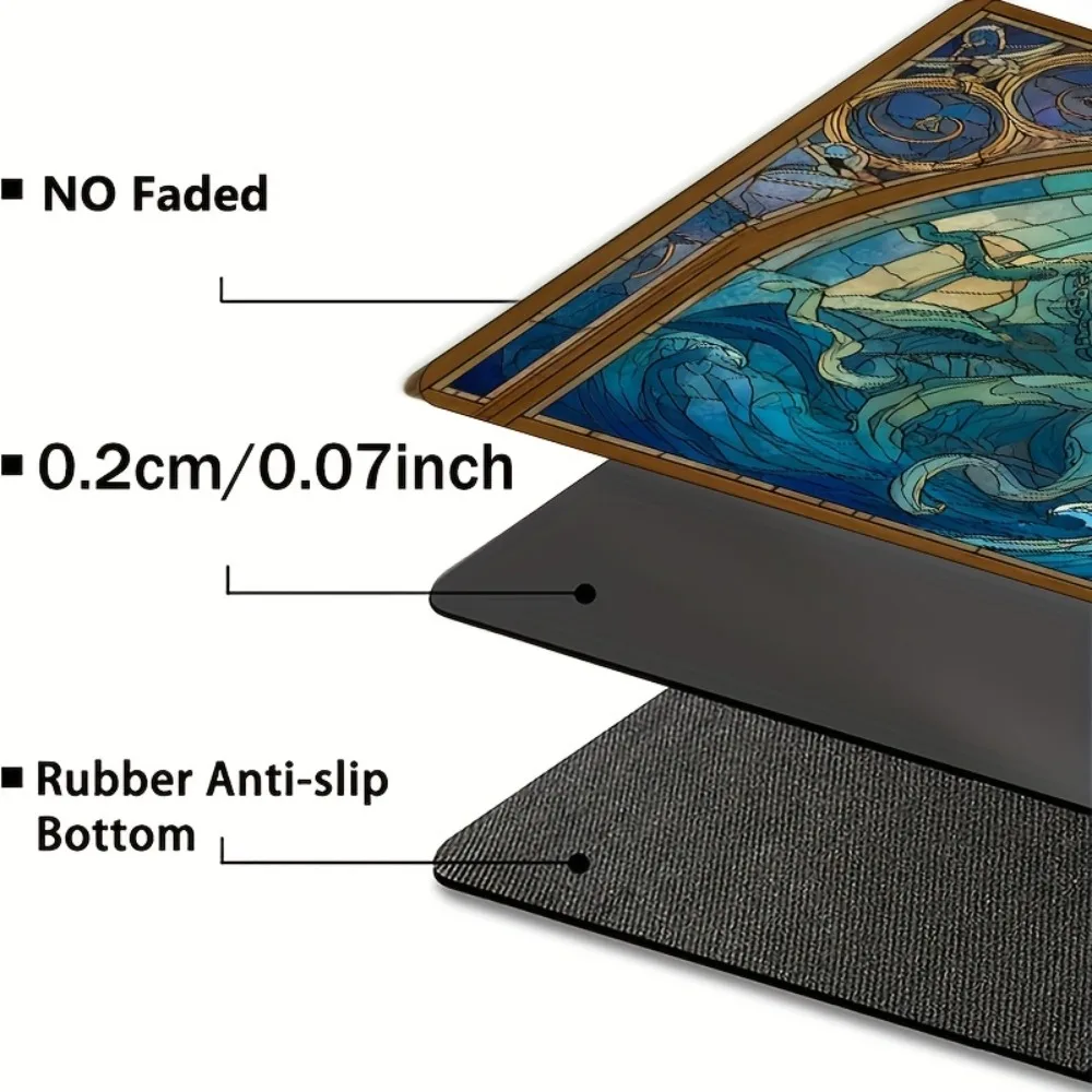 Kurodo God Style Colored Glass Game Mat rubber tabletop Kurodo God's tentacles, perfect for card games and video games