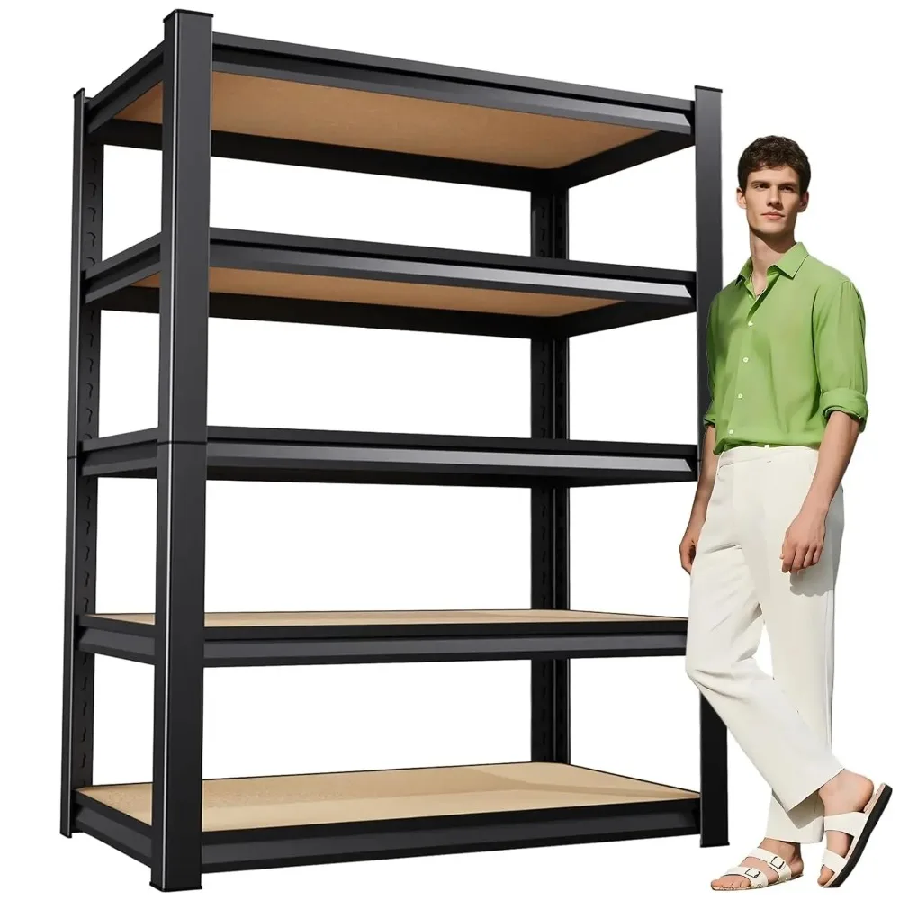 

Garage Shelving,Heavy Duty Garage Storage Shelves,Metal Shelving Unit,5 Tier Adjustable Steel Utility Shelf,Use for, Customized