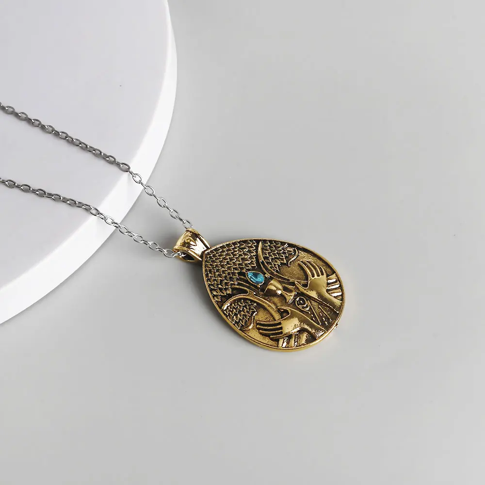 Game Elden Cosplay Vintage Necklace Unisex Pendant Jewelry Accessories for Men Women Chain Fans Gifts image 2