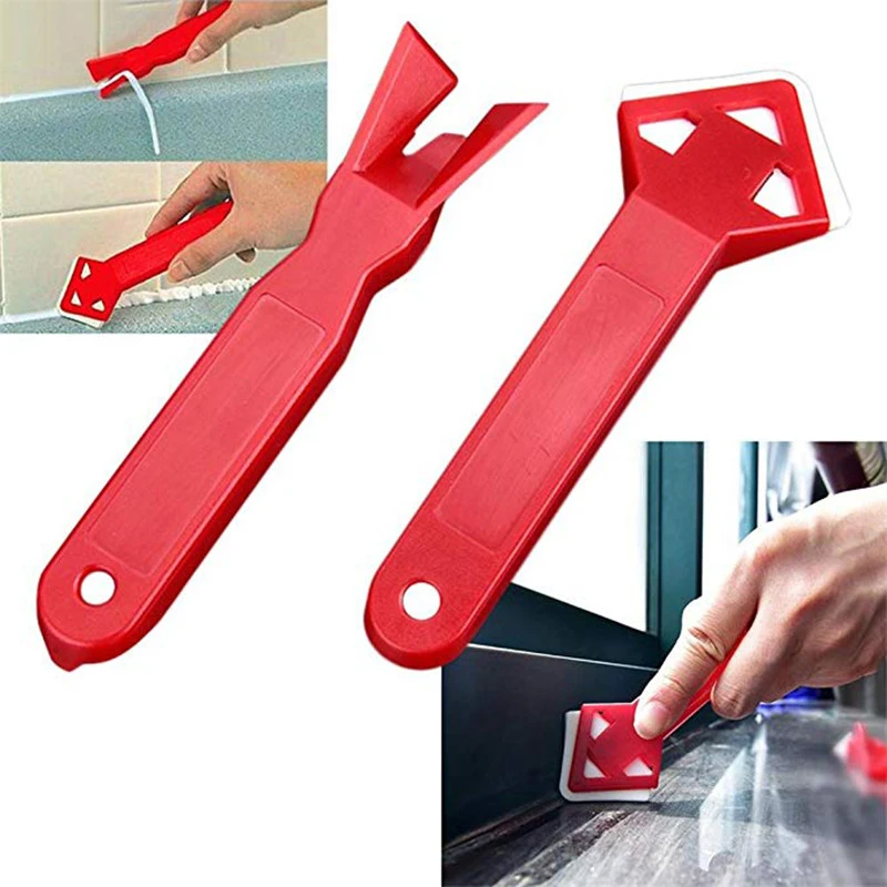 Mini Handmade Scraper Tools Sealing Strip Bathroom Shower Sink Bath Caulk Tape White PVC Self Adhesive Waterproof Wall Tape