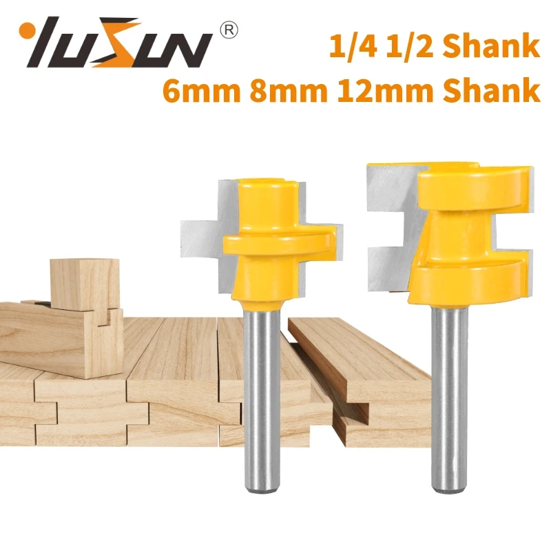 

YUSUN 2PCS T＆G Assembles Router Bit Cover 1-1/8 Woodworking Milling Cutter For Wood Face Mill