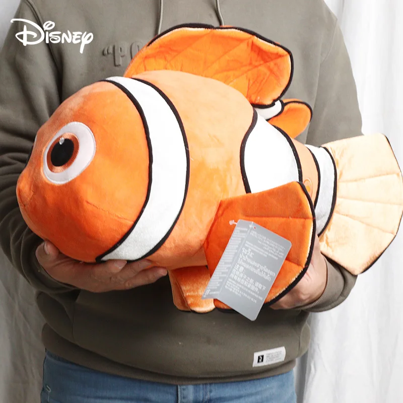 

50cm Disney Nemo Fish Plush Toy Finding Nemo Cartoon Movies Toys Big Plushie Kawaii Anime Stuffed Animals Pillow Doll Room Decor