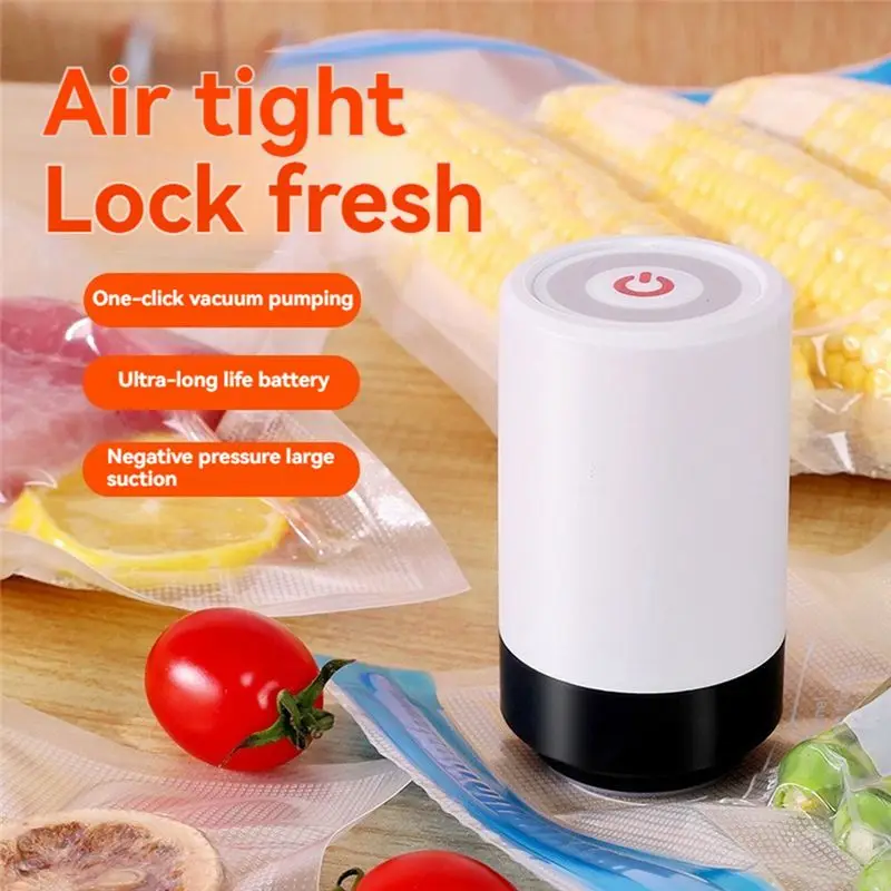 ABKW-Vacuum Sealer Compact Household Food Bag Vacuuming Machine Handheld Electric Vacuum Sealer - view 4