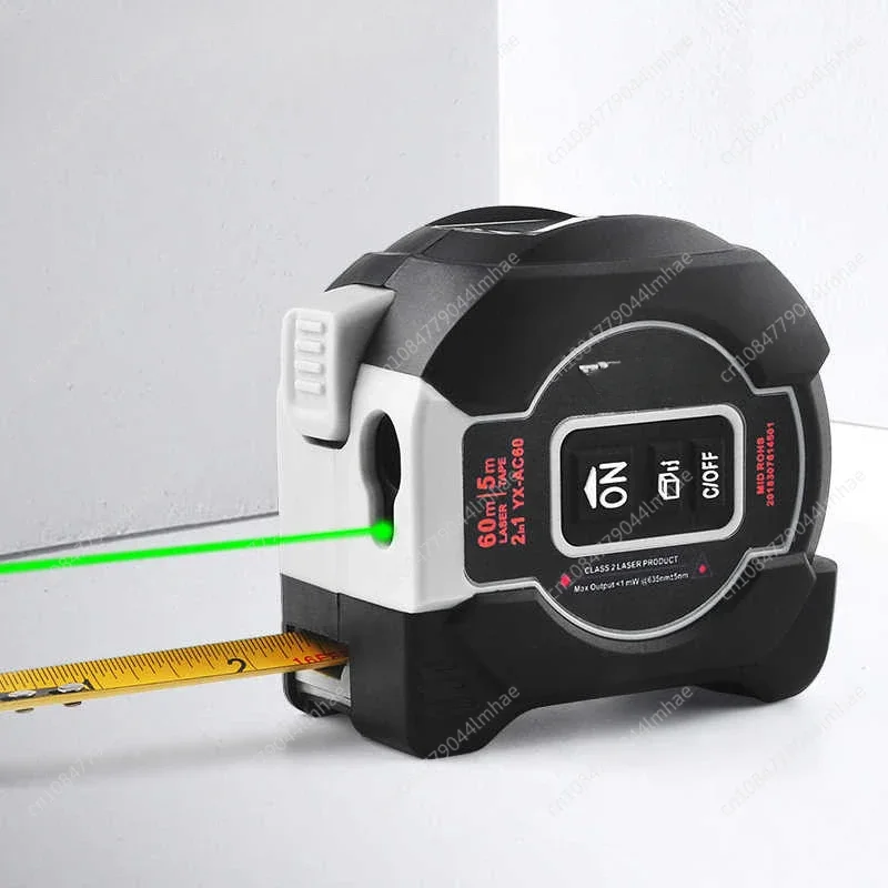 Laser Range Finder Green Light Tape Measure High Precision Charging Intelligent Room Measurement Instrument