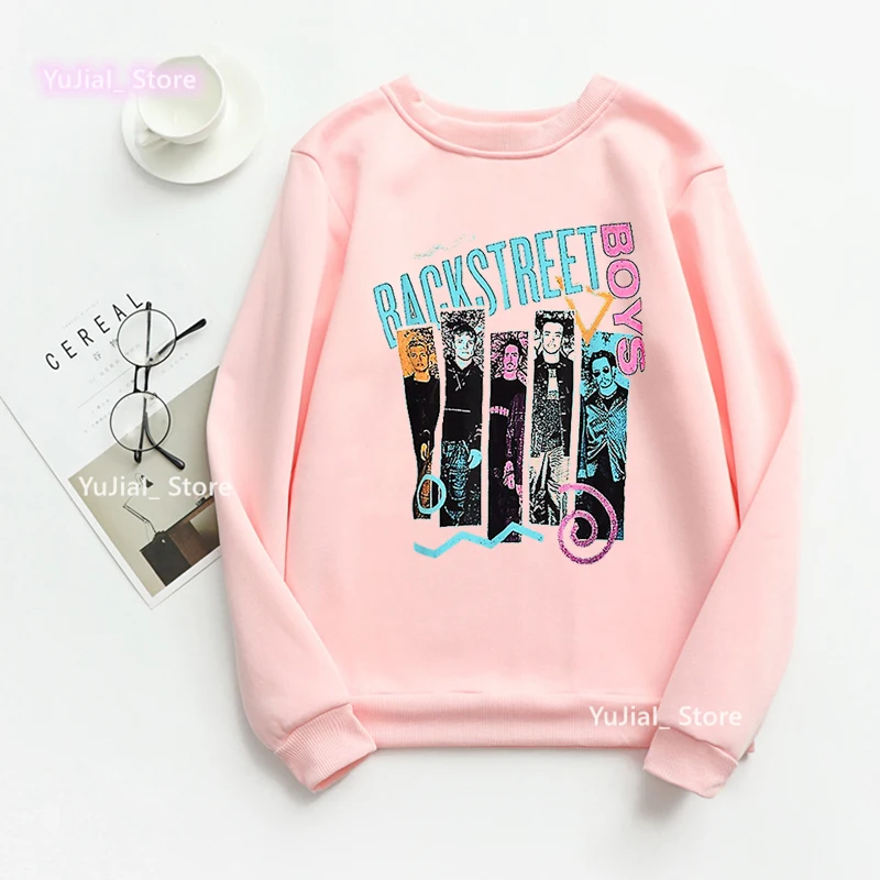 I Love Bsb Letter Print Sweatshirt Girls Vintage Backstreet Boys Jumper Cool Funny Hip Hop Music Lover Hoodies Femme