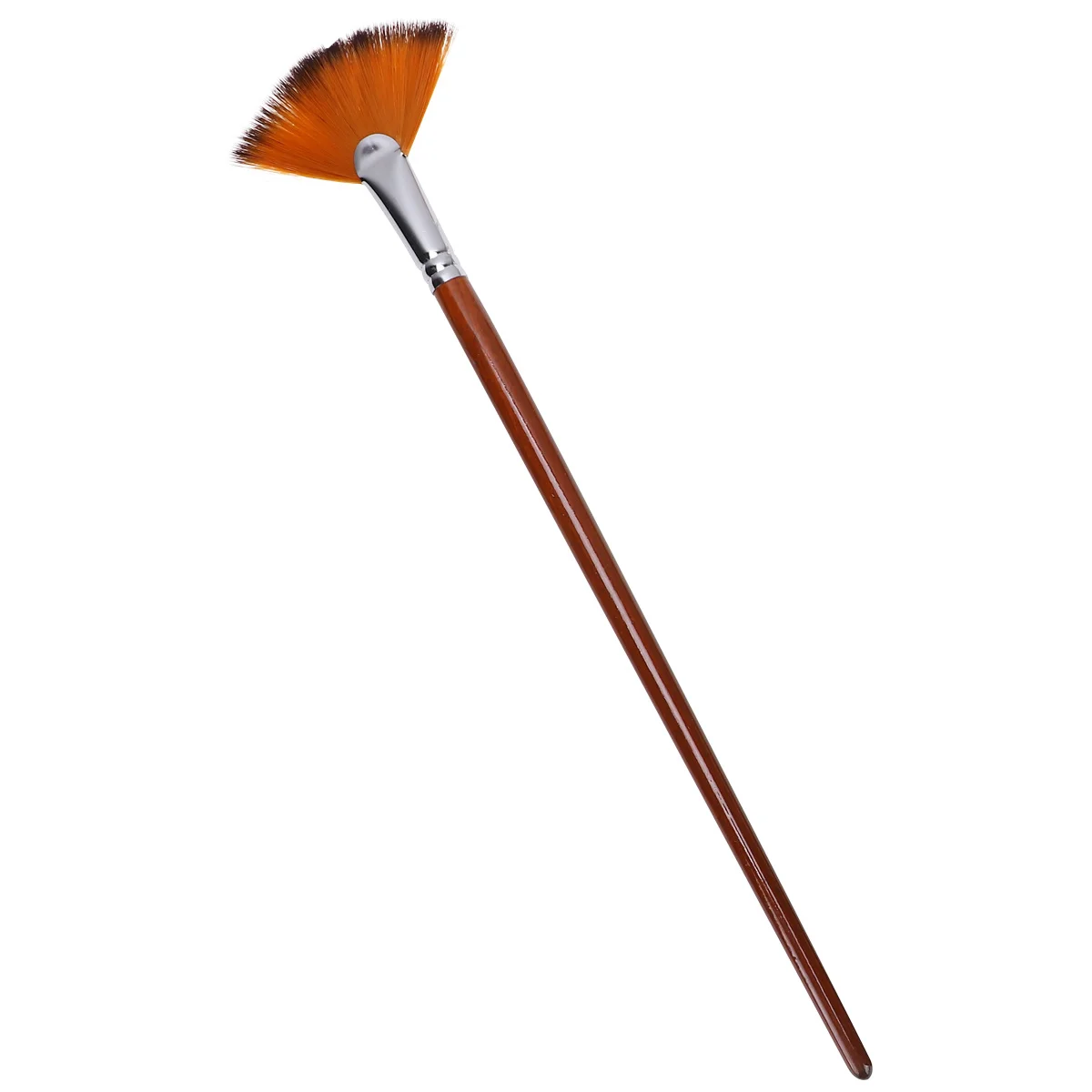 

9Pcs Nylon Wool Oil Brush Set Fan Shape Pen Long Handle Smooth Durable Painting Tools Oil Drawing Brush