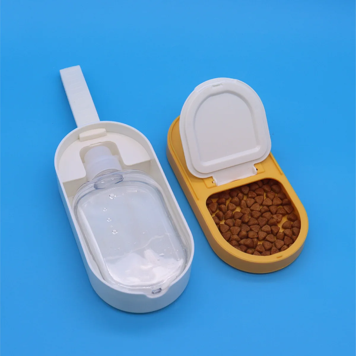 

Pet Outdoor Water Bottle Travel Cup Portable Foldable Dog Drinking and Feeding Water and Food Cup Pet Outdoor Supplies