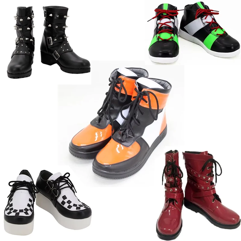 

DRB Amemura Ramuda Cosplay Izanami Hifumi Shoes Japan Amaguni Hitoya Iruma Jyuto Busujima Mason Rio Anime Boots