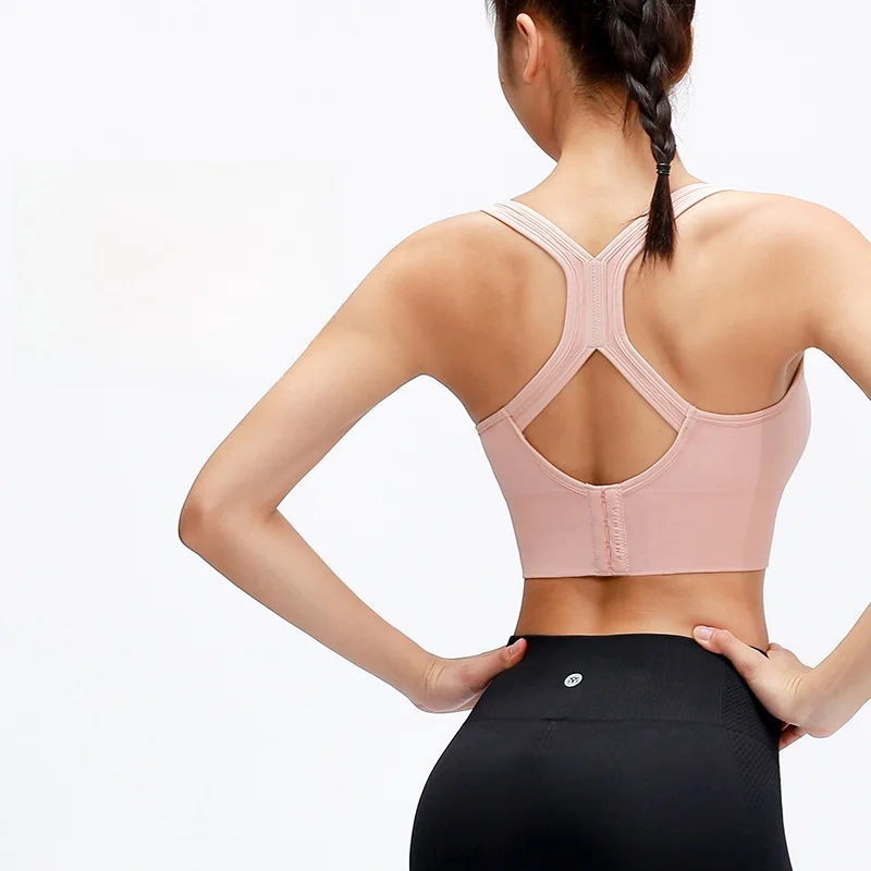 

RUXI Women's Sports Bra Shock-Proof Running Gather-up Shaping Yoga Vest Fitness Outer Wear Undergarment