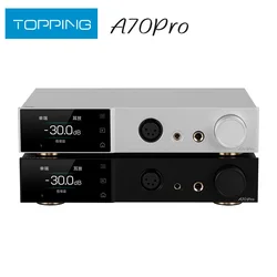 TOPPING A70 Pro Fully Balanced Headphone Amplifier 17000mW*2 Relay Volume Control Pre Amp wiht Remote Control