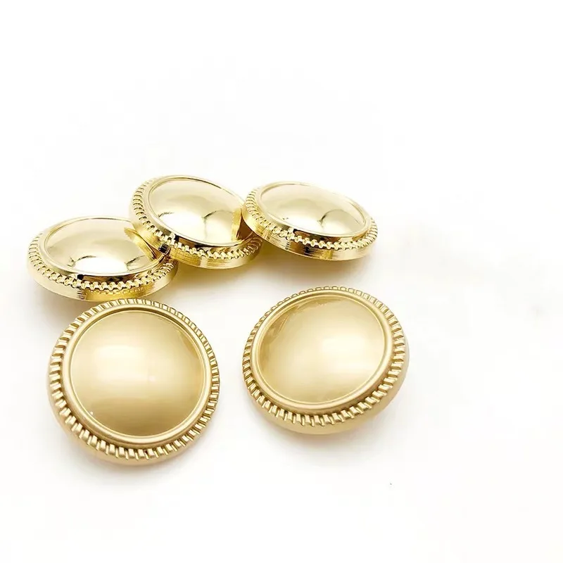 10pcs 15/18/20/25mm Metallic Shank Round Buttons For Shirts Jeans Coats DIY Plished Mushroom button Sewing Clothes Accessories