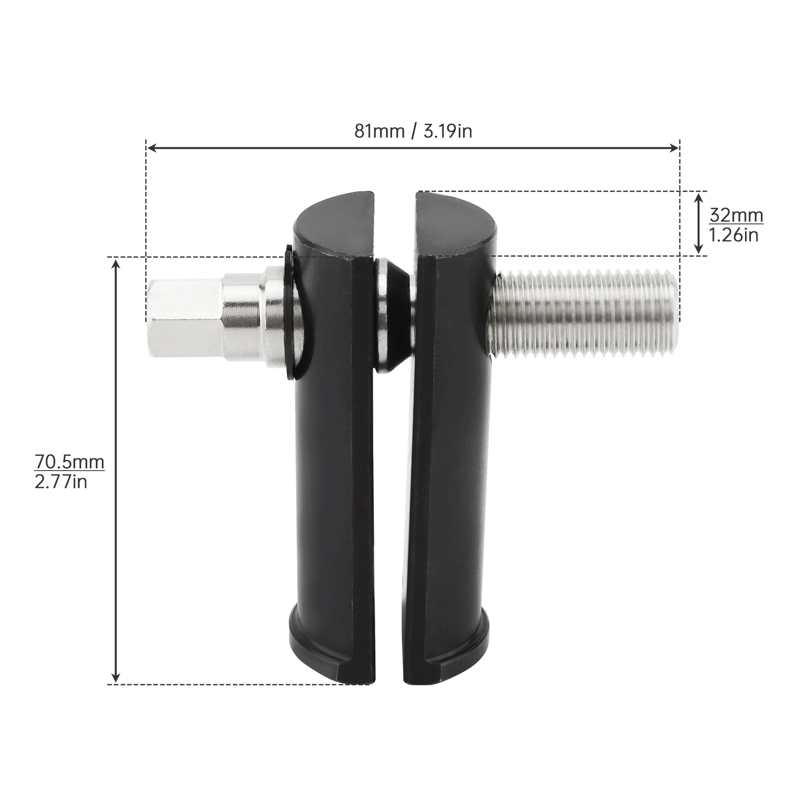 Extractor de cojinetes de carreras, herramienta de alta resistencia, cuello de dirección, 2 piezas, para carreras de 1-1/8 pulgadas a 2-5/8 pulgadas, ID