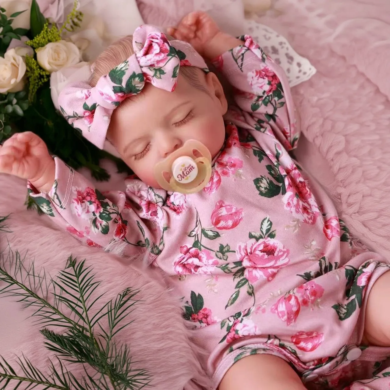دمية ولادة جديدة من الفينيل الواقعية مقاس 18 بوصة، دمية أطفال لطيفة ونابضة بالحياة، هدية للأطفال
