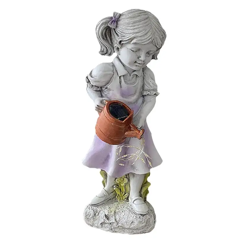 

Girl Figurine Decor Resin Fairy Statues For Yard Multipurpose Girl Decoration For Flower Beds Decorative Outdoor Sculpture For