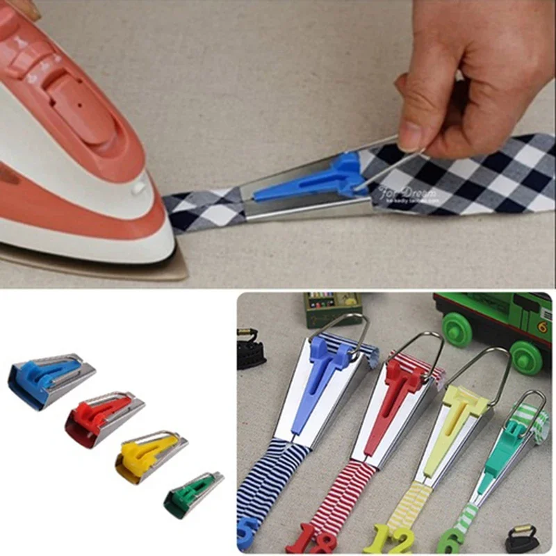 1pc Splicing Cloth Fabric Bias Tape Maker Binding Tool Quilting Sewing Craft DIY Patchwork Special Edging Device Special Tool