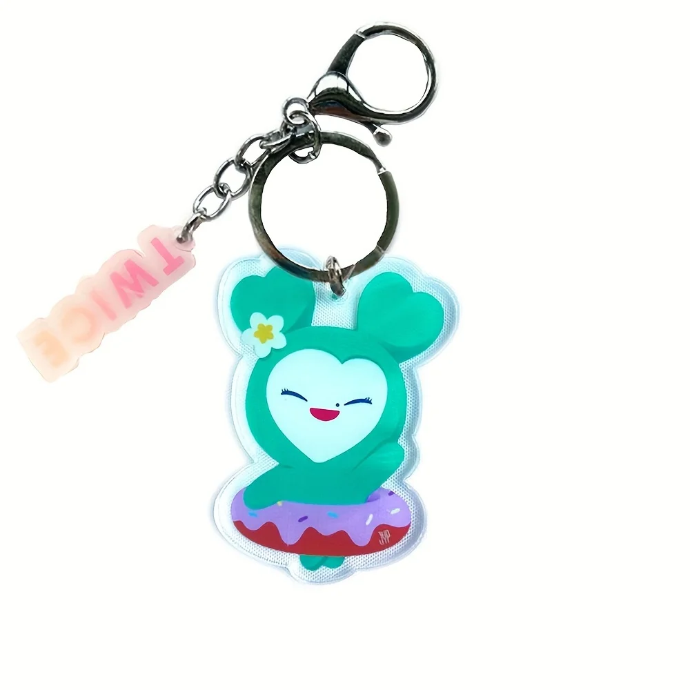 KPOP TWICE Lovely JAPAN STORE Double Sided Acrylic Keychain Car Phone Keyring SANA JungYeon CaeYoung Gift Fans Merch Collect