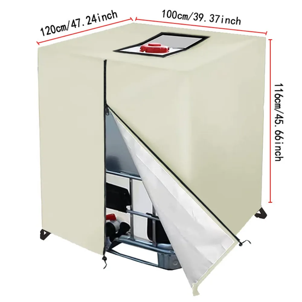

Чехол для IBC-контейнера 420D Oxford, 1000 л, водонепроницаемый, сверхпрочный, солнцезащитный, для защиты емкостей