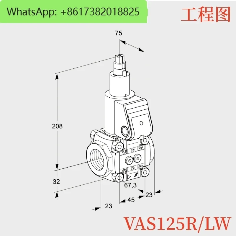 صمام الملف اللولبي بطيئة الفتح VAS115R/LW VAS120R/LW LK LQ VAS125R/LW
