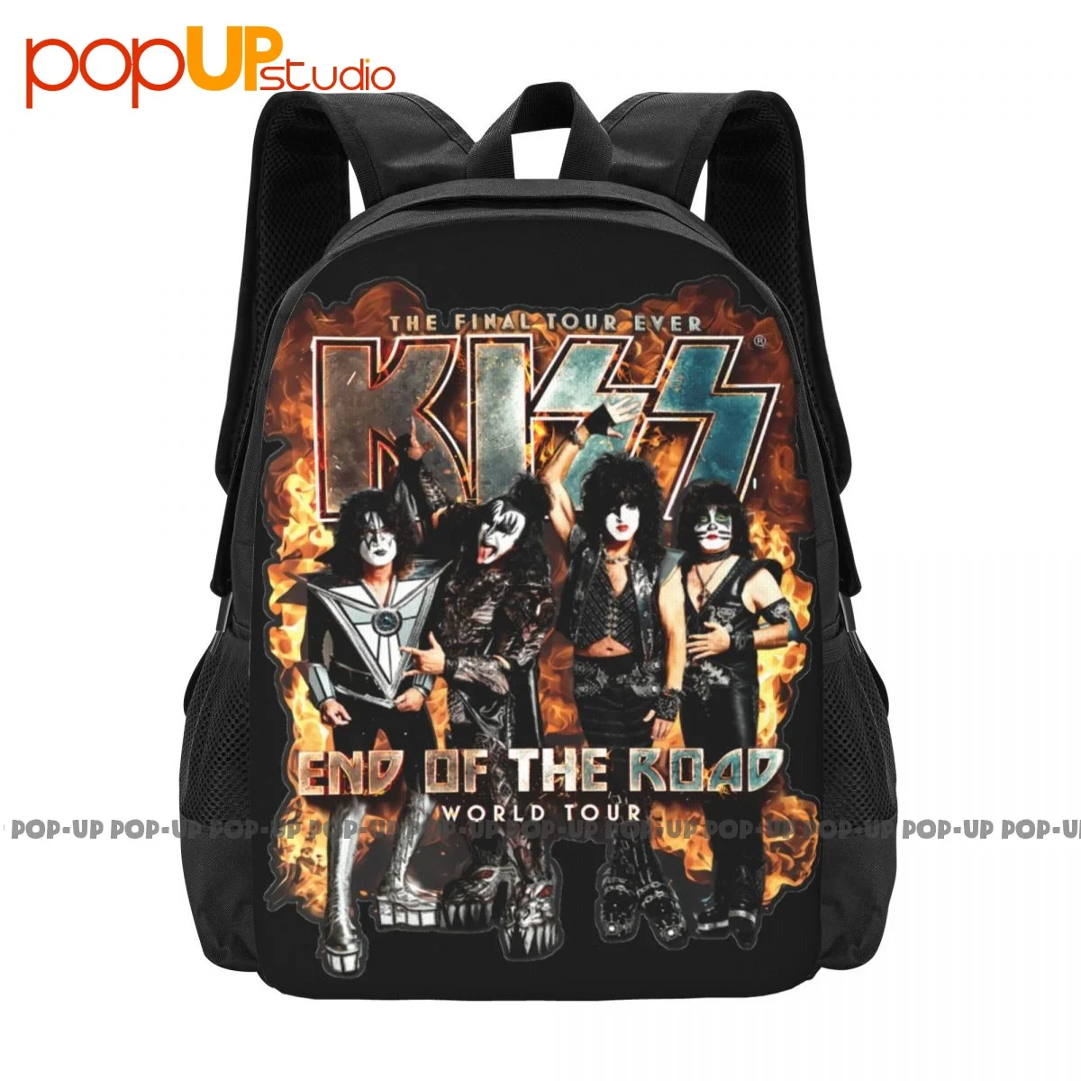 Kiss Band 2019 Rock End Of The Road World Tour Backpack Large Capacity School Softback Eco Friendly Large Capacity