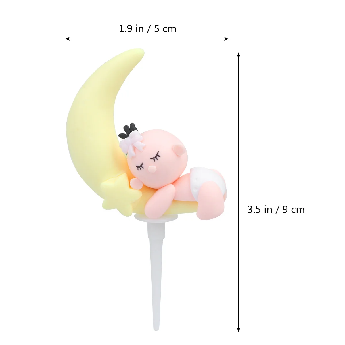 

3Pcs Exquisite Baby Moon Star Cake Toppers for Birthday Parties and Special Occasions Birthday Cake Topper Cupcake Decor Toppers