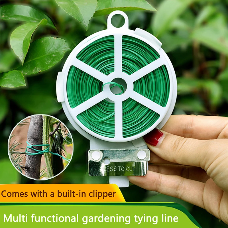 

Multifunctional Garden Plant Ties - Reusable, Self-Cutting Iron Wire Twist Ties for Vines