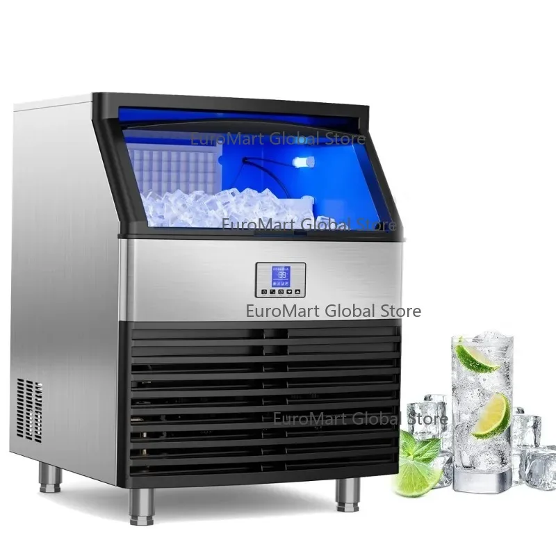 

Commercial Ice Machine Under Counter Ice Machine Upgrade Compressor Large Storage Bin Freestanding Commercial Ice Maker 126 Grid