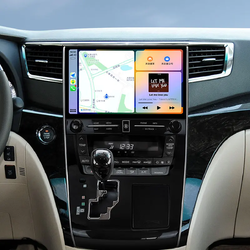 2008-2014 for Toyota Alphard/Vellfire High Quality New Central Control Navigation Host Multi-Function Large Screen