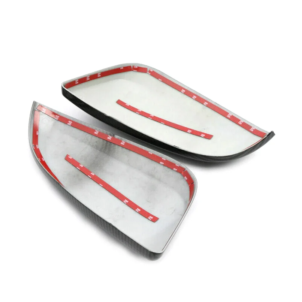 Carbon Fiber Car Rearview Side Mirror Cover Trim For Toyota Hilux Revo 2015 2016 2017 2018 2019 2020 2021 2022 ABS
