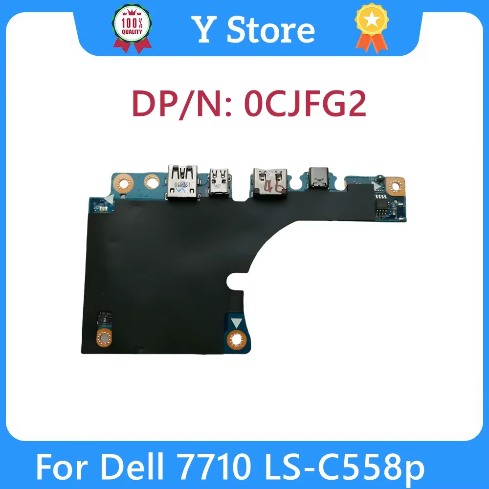 Y Store New CN-0CJFG2 For Dell Precision 7710 M771 Left-side IO Circuit Board with Ttype-C / USB / Mini DP Ports LS-C558P 0CJFG2