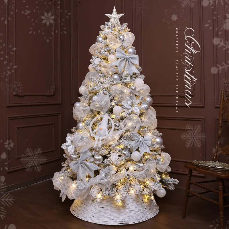 

1.8m Large LED Artificial Christmas Tree Set New Year Modern PVC Material Commercial Home Outdoor Hotels Decorations