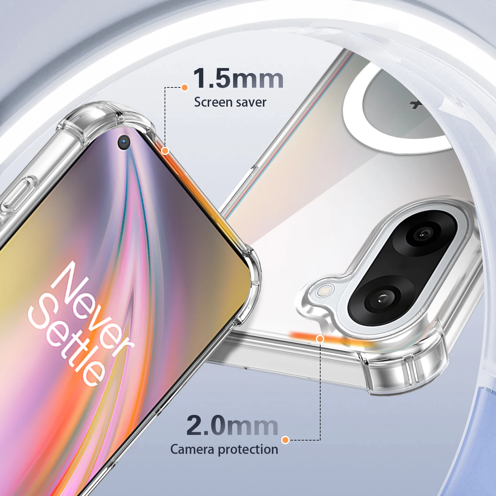 For OnePlus 15 13 R S T 5G Nord 5 Ce 5 Ace 6 6T 5G PC Case Magnetic Wireless Charging Four Corner Shockproof Clear Back Cover