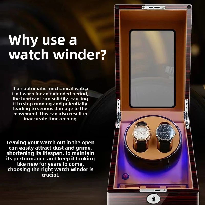 Hot New Fully Automatic Rotating Watch Box Automatic Watch Winder Mechanical Watches Home Electric High-End Watch Winding Device