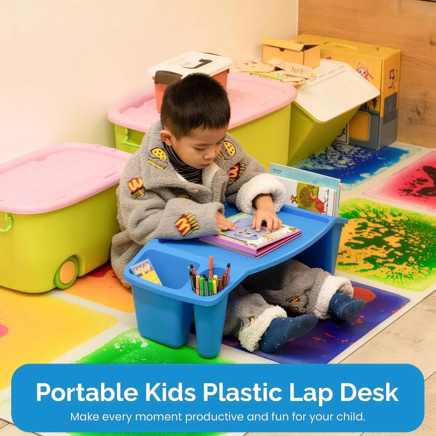 Conjunto de 3 Mesas Portáteis  - Desk Setup Art avaliação e preço