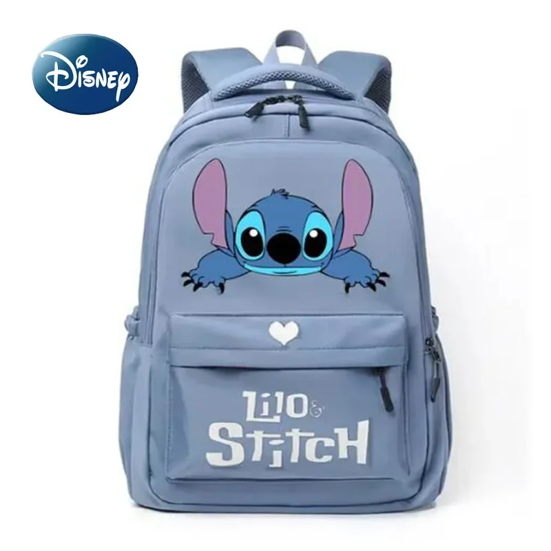 Disney Lilo and Stitch Backpack Oxford Cloth Large Capacity Book Storage Bag for Male and Female Students