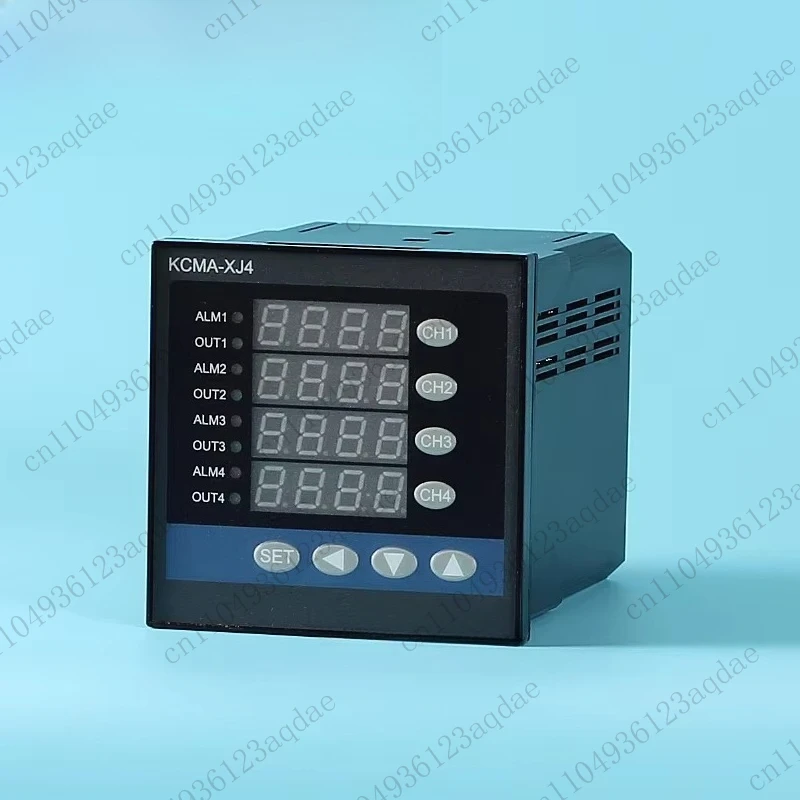 Temperature Controller with Four-Point Input for Thermocouples and RTDs, Multi-Channel, with RS485 and 4 Alarm Outputs