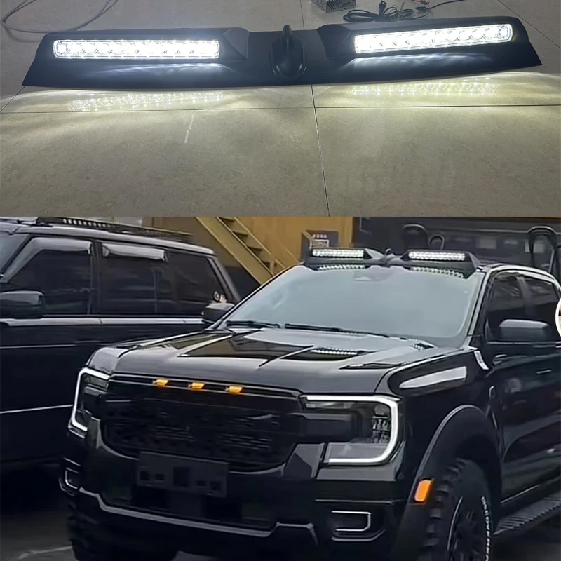 Pasek świateł dachowych LED do Ranger T6 T7 T8 Xl Xlt Raptor 2012-2021 Osłona tablicy dachowej T9 Wildtrack Xl Xlt Limited 2022 2023 2024