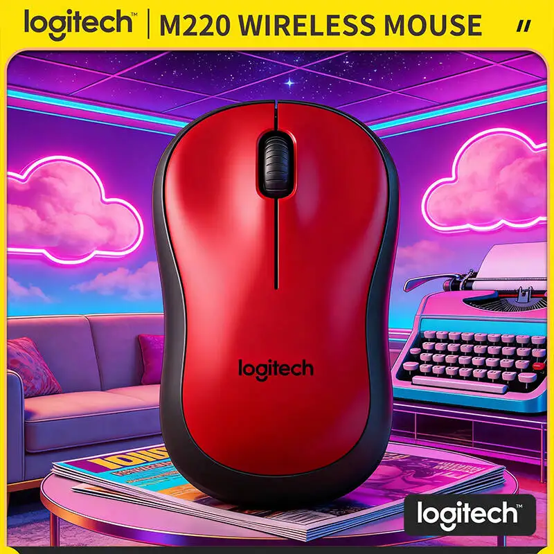 

Беспроводная мышь Logitech M220 SilentTouch, 18 месяцев автономной работы, радиус действия 10 м, связь 2,4 ГГц, для ПК, Mac, ноутбуков, офиса и дома