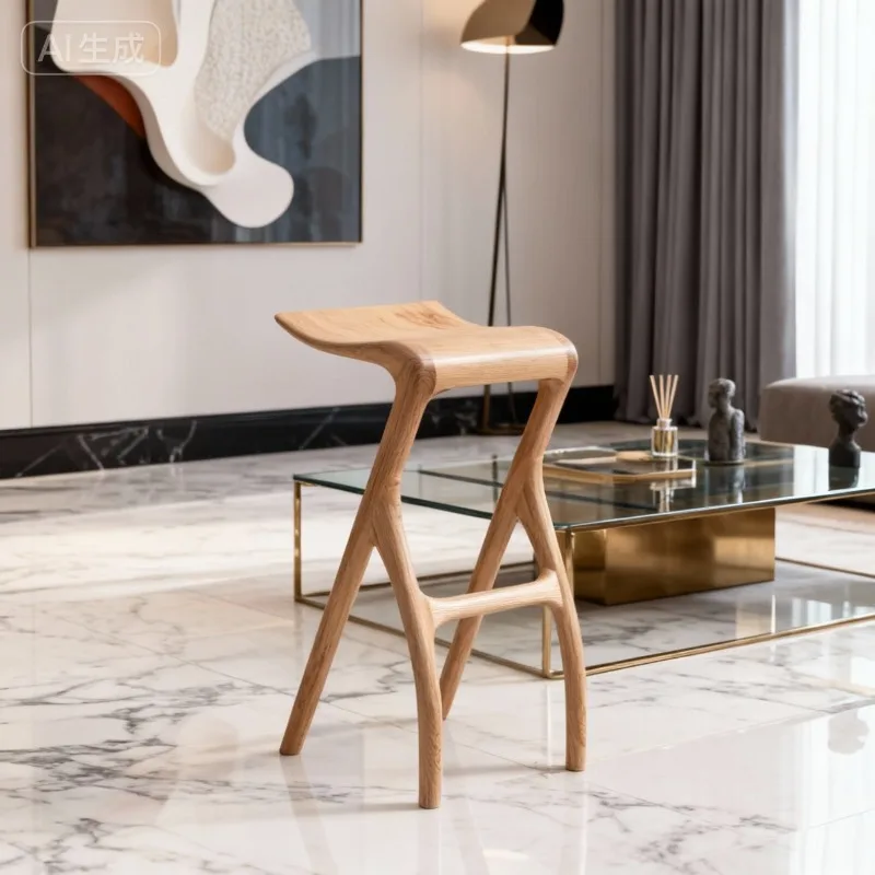 

Деревянный барный стул для дома, эргономичные барные стулья, антикварные барные стулья для островка, роскошные одноместные барные стулья для стойки, аксессуары для баров