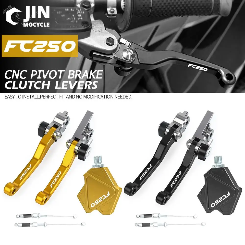 

DirtBike CNC Brake Clutch Levers Stunt Clutch Pull Cable Lever Replacement Easy System For HUSQVARNA FC250 2016 2017 2018 FC 250