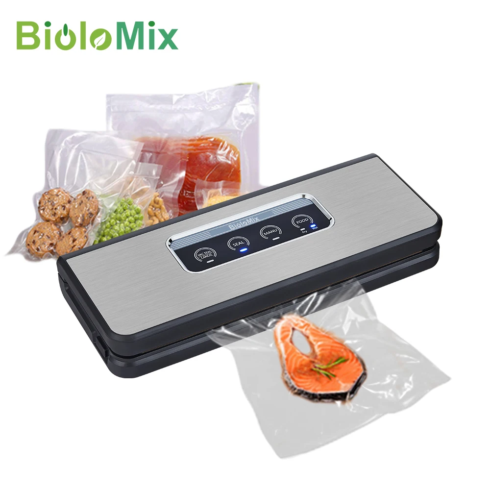 BioloMix Vacuum Packing Machine Sous Vide Vacuum Sealer For Food Storage Wet Dry Food Packer Vacuum Bags