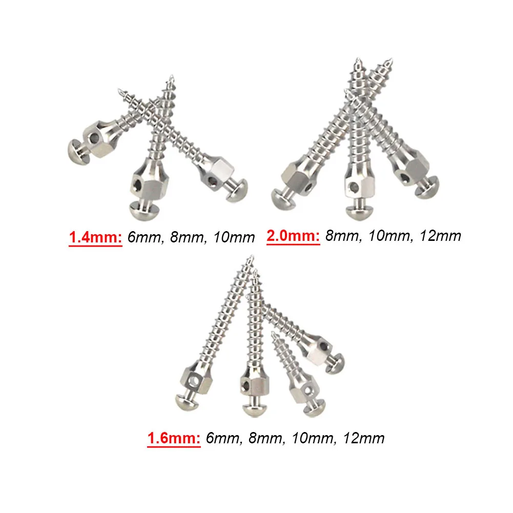 20Pcs Dentistry Micro Mini Implants Dental Orthodontic Titanium Anchora Pin Screw Self Drilling Thread Screwdriver Wrench Handle