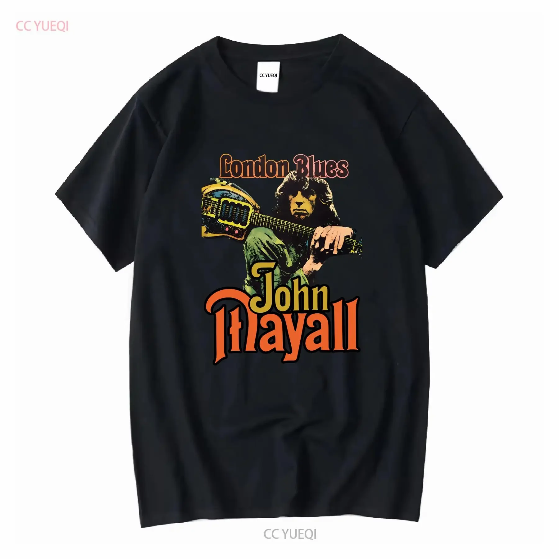 Camiseta de algodón John Mayall London Blues 1964 1969 álbum The Turning Point vintage lavado Unisex estirado gráfico Casual
