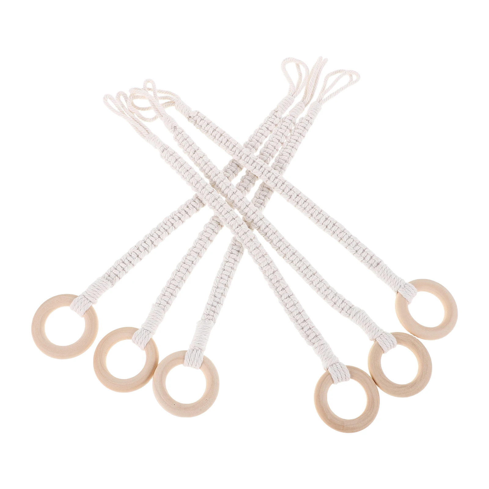 

6 Pcs Flower Pot Sling Crochet Plant Holder Hanging Extender Planter Cotton Rope Hangers Holders Cord for