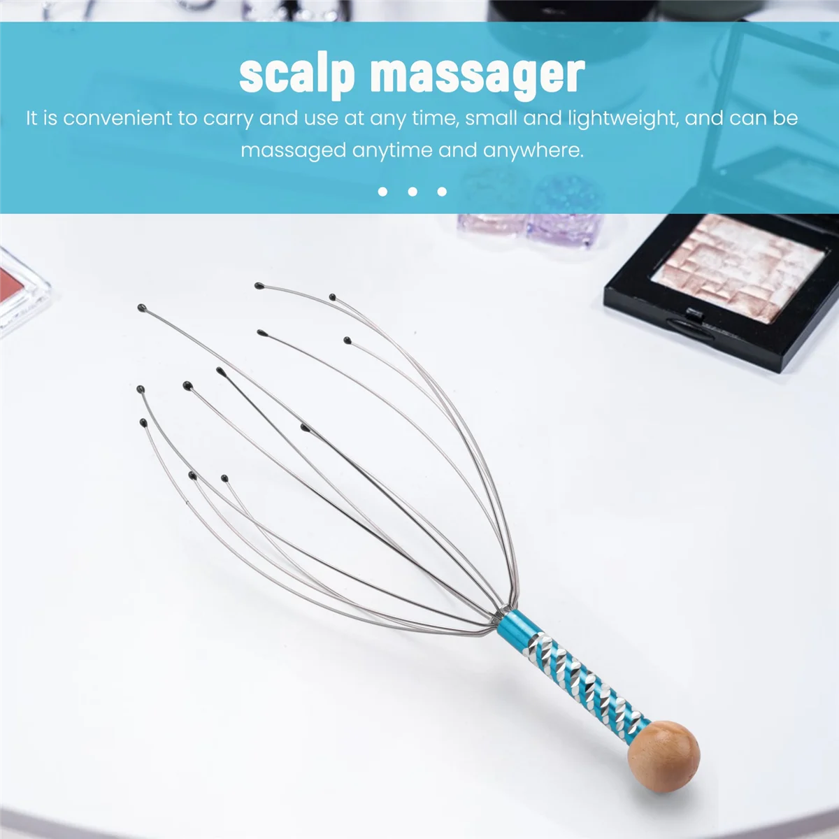 Head massage spider head masseur for relaxation therapy and stress relief