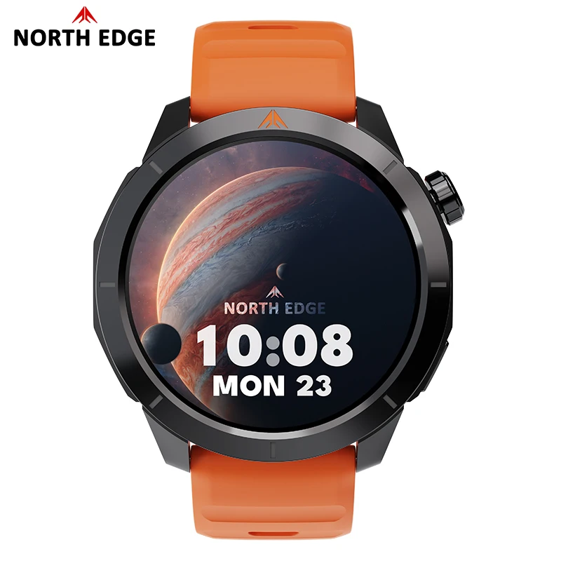 NORTH EDGE 2025 X-TREK 2 GPS Sports Smart Watch HD AMOLED Screen Compass Barometer Altitude 3ATM Fitness Tracking Smartwatch